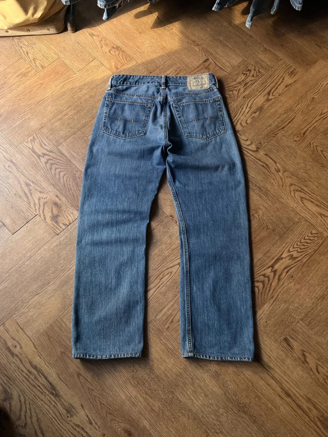 [31]폴로 랄프로렌 650 빈티지 워싱 스트레이트 데님 팬츠 상품이미지1