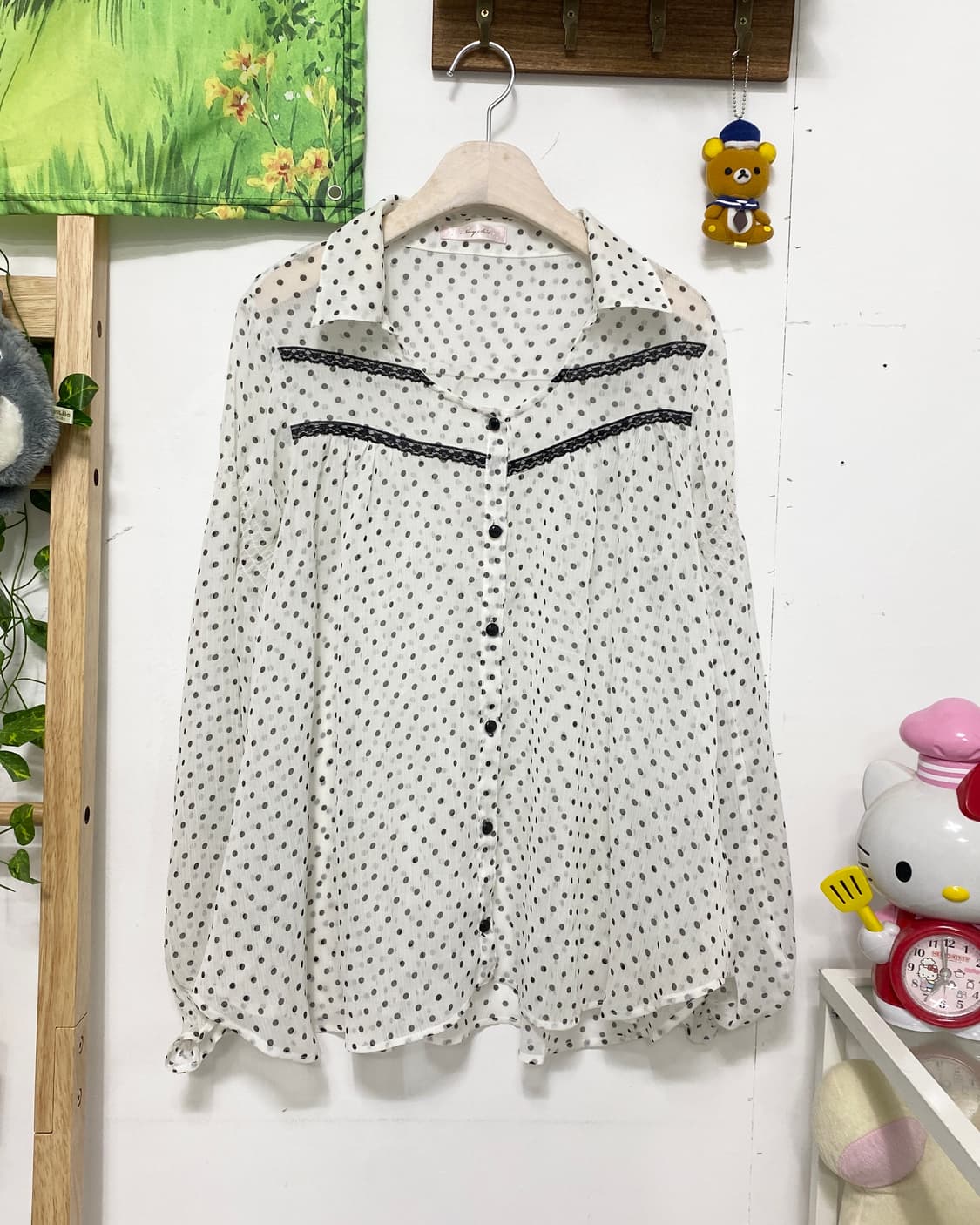 ꒰ঌ 도트 무채색 모리걸 세트 ໒꒱ 상품이미지5