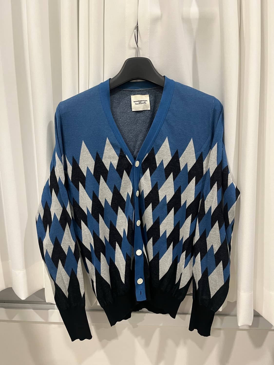 솔로이스트 14ss 아가일 가디건 상품이미지1