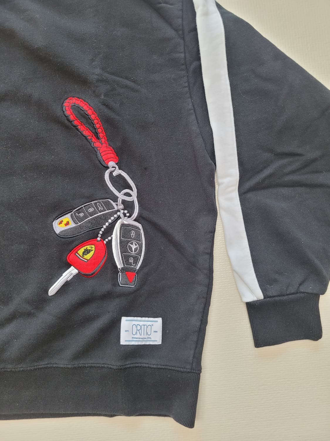 크리틱 CRITIC 남자 맨투맨 120 블랙 상품이미지4