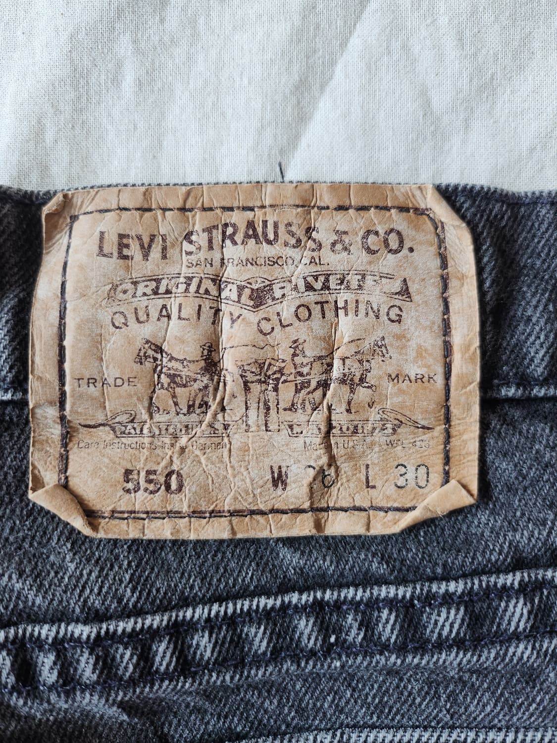 90s levis 550 orange tab black jean 상품이미지7