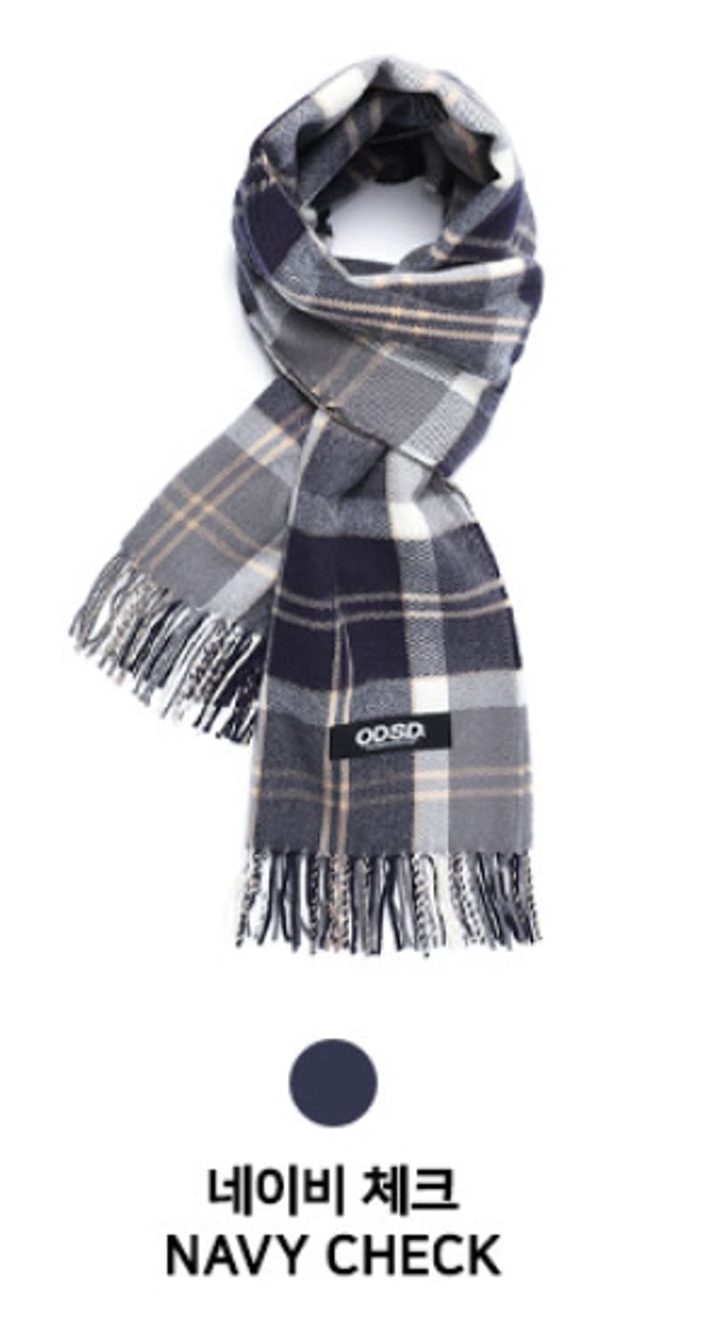 오드스튜디오 목도리[네이비체크] 상품이미지1