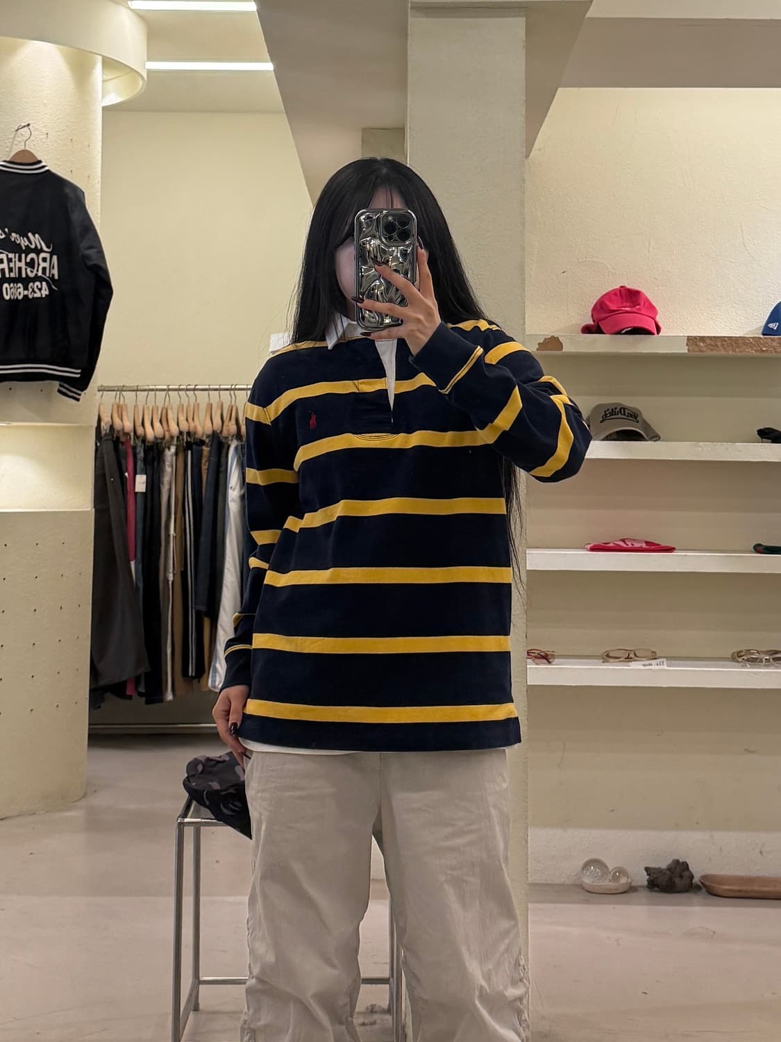 폴로랄프로렌 스트라이프 패턴 아이코닉 럭비 셔츠 U1603 상품이미지1