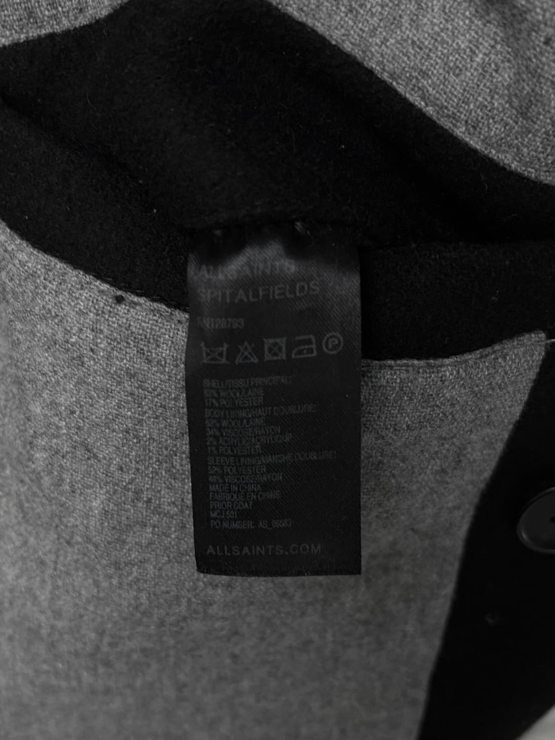 올세인츠 하이넥 밀리터리 더블 코트  상품이미지9