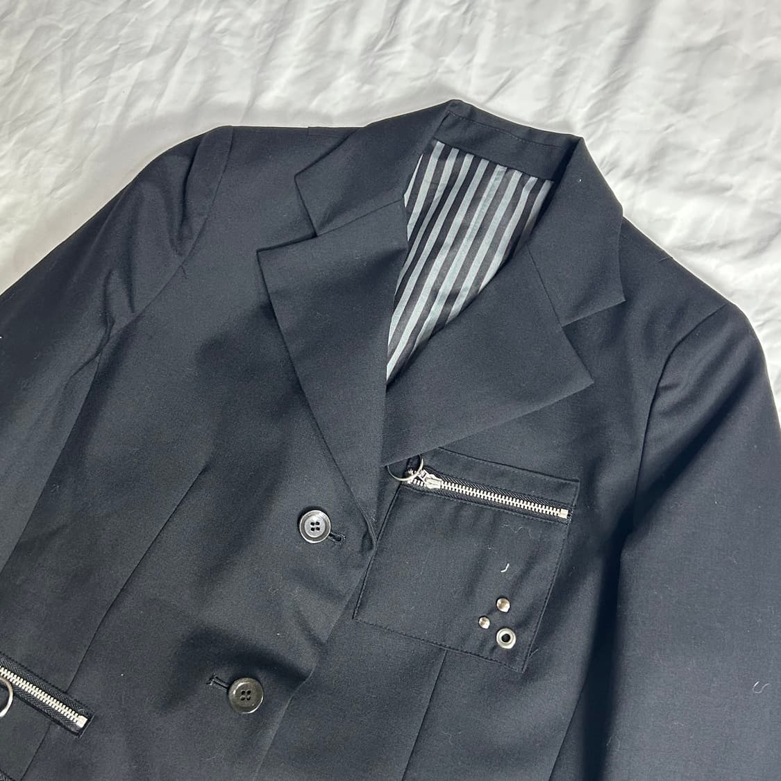 [BA-TSU CLUB] 바츠 펑크 지퍼 디테일 테일러드 자켓 상품이미지2