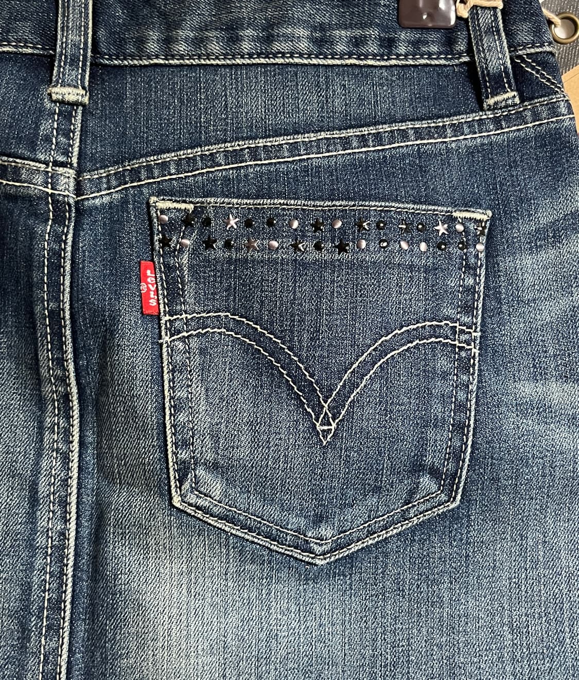 새상품 리바이스 레드탭 중청 데님 스커트 치마 미니스커트 S 상품이미지6