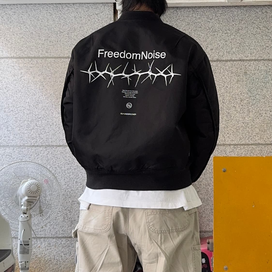 GUXUndercover 프리덤 노이즈 MA-1 자켓 상품이미지1