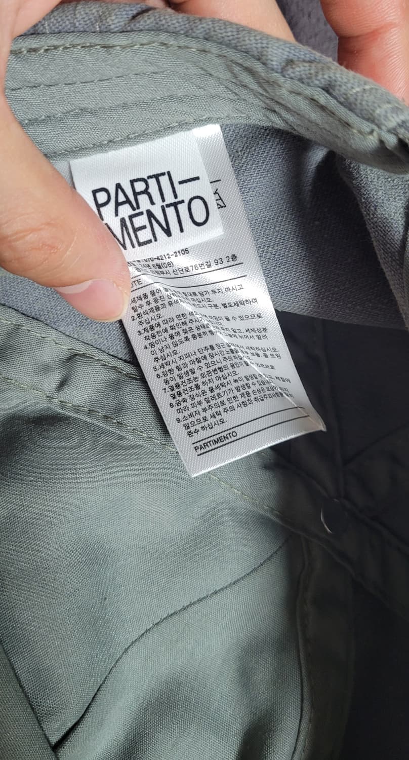 파르티멘토 VTG 워시드 PA 볼캡 모자 블루 상품이미지3