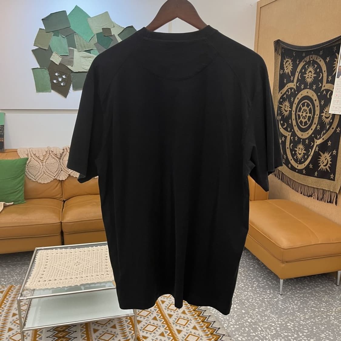 요지야먀모트 Y-3 아디다스 무지 올블랙 반팔티 M C11397 상품이미지4