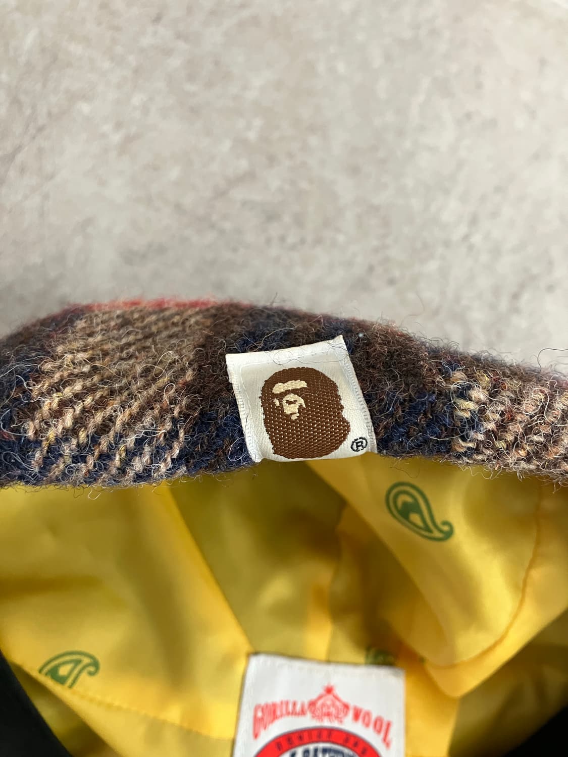 베이프 울 체크 뉴스보이캡 상품이미지4