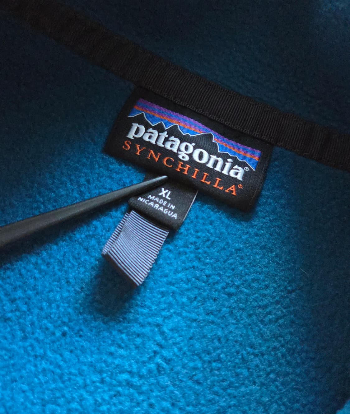 (XL)파타고니아 블루 옐로우 신칠라 플리스 상품이미지4