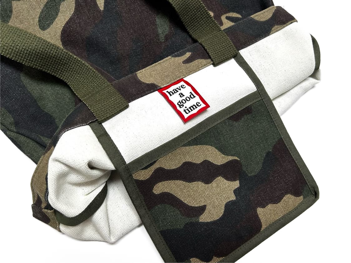 (Os) have a good time 헤버굿타임 카모패턴 토트백 상품이미지4