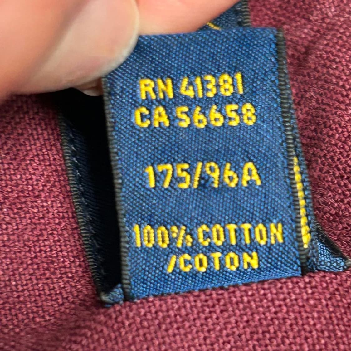 폴로랄프로렌 버건디 컬러 가먼트 다이 옥스퍼드 셔츠 M 상품이미지6