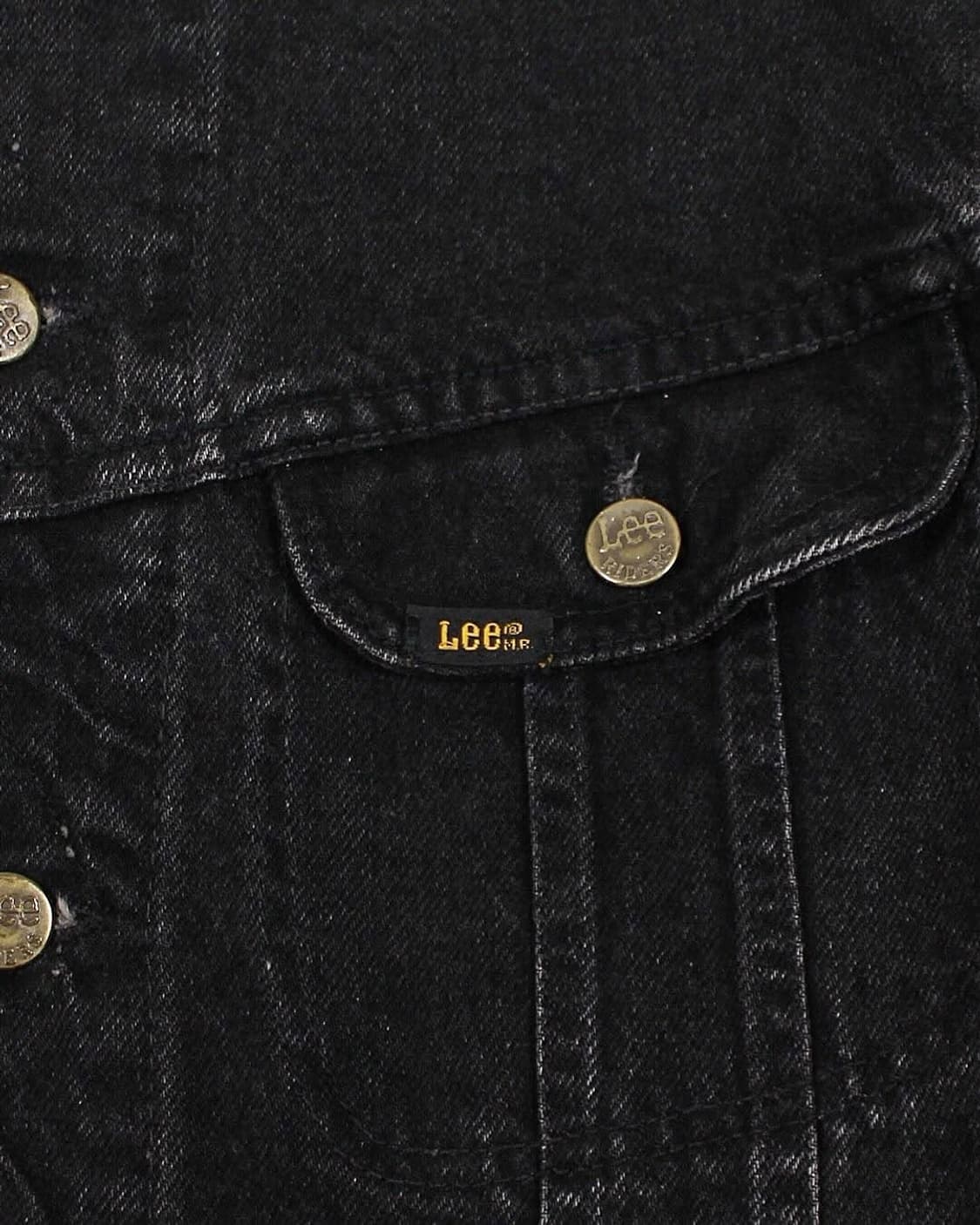 1980s USA Lee 220-5019 블랙 데님 자켓 리 빈티지 미제 상품이미지6