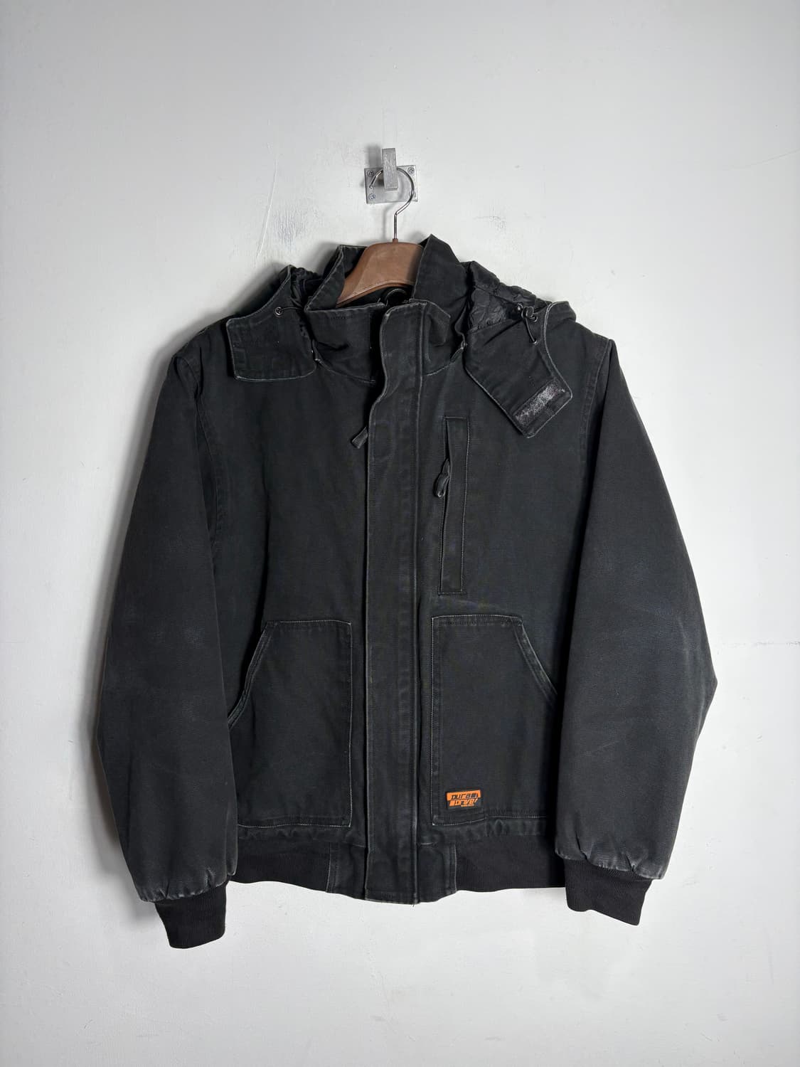 흑청 데님 후드 워크 자켓 상품이미지1