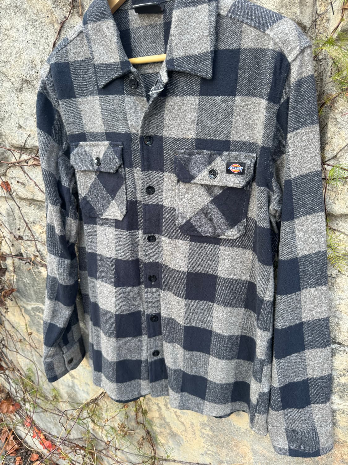 디키즈 빈티지 투포켓 체크 플란넬 셔츠 M 상품이미지3