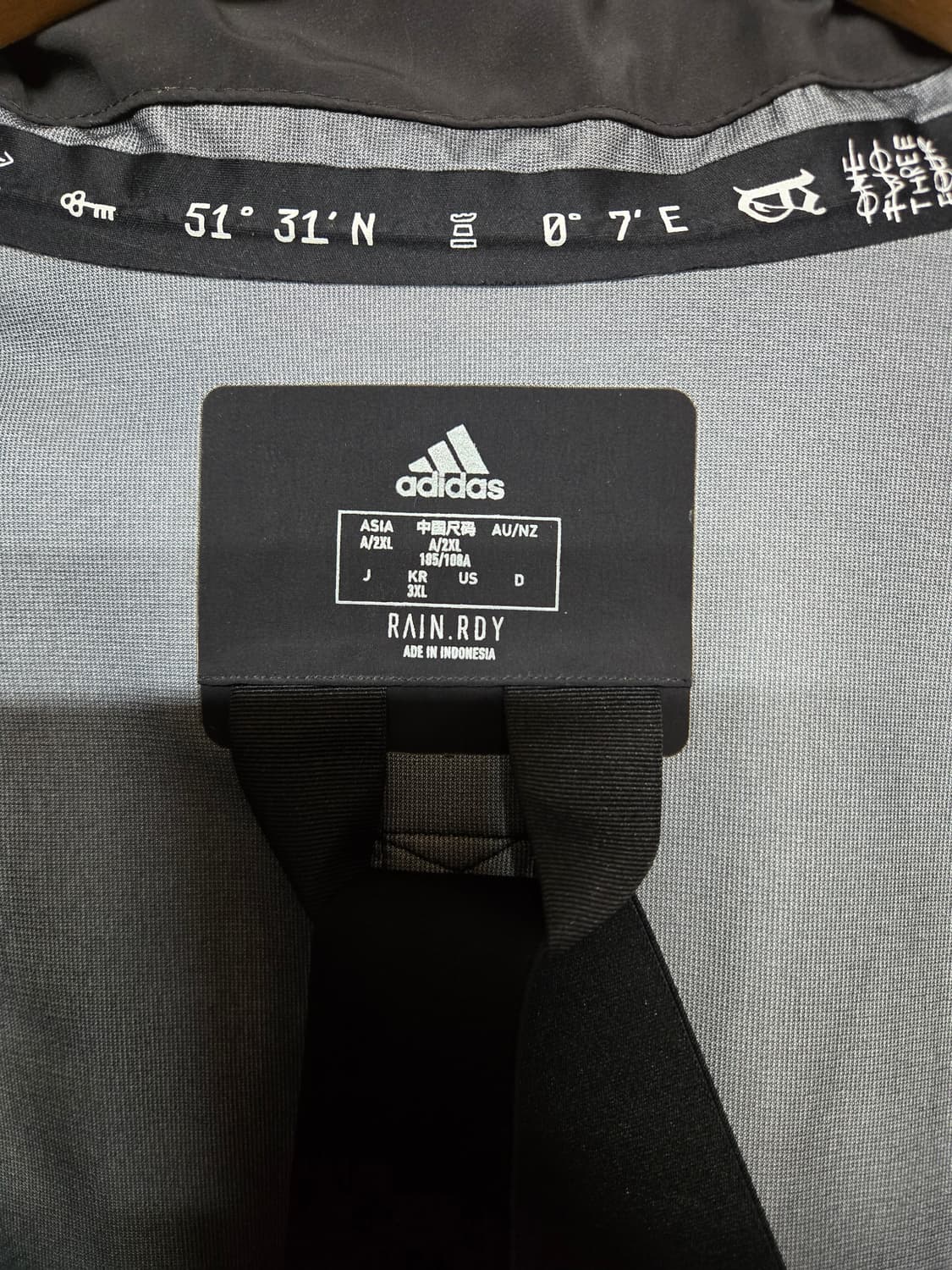 아디다스 마이쉘터 레인레디 자켓 3XL 블랙 상품이미지8