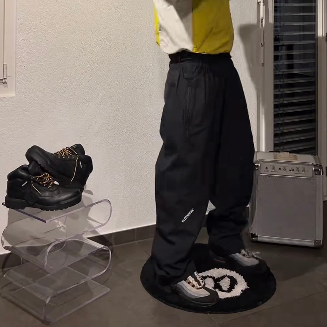 (새상품) [M] 코르테이즈 엘리트워크 워터프루프 쉘 팬츠 블랙 상품이미지3