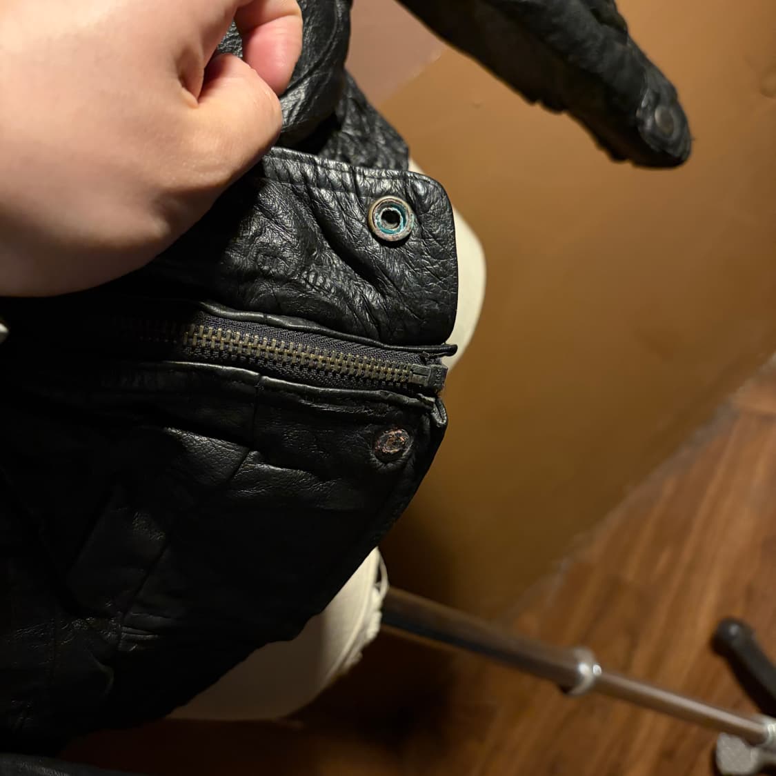 ACCENTS LEATHER HIGHNECK BOMBER JACKET 상품이미지5