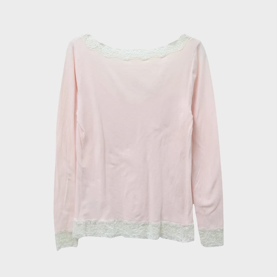 딸기우유 히메갸루  레이스 포인트 긴팔 티셔츠 62282 상품이미지2