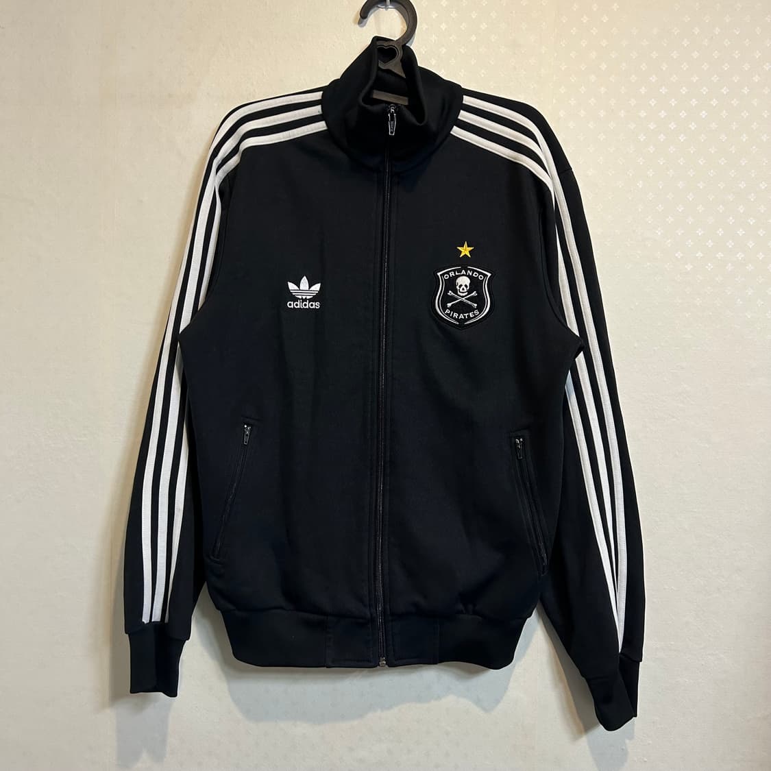 00s 아디다스 올랜도 스컬 해골 져지 블랙 100 상품이미지4