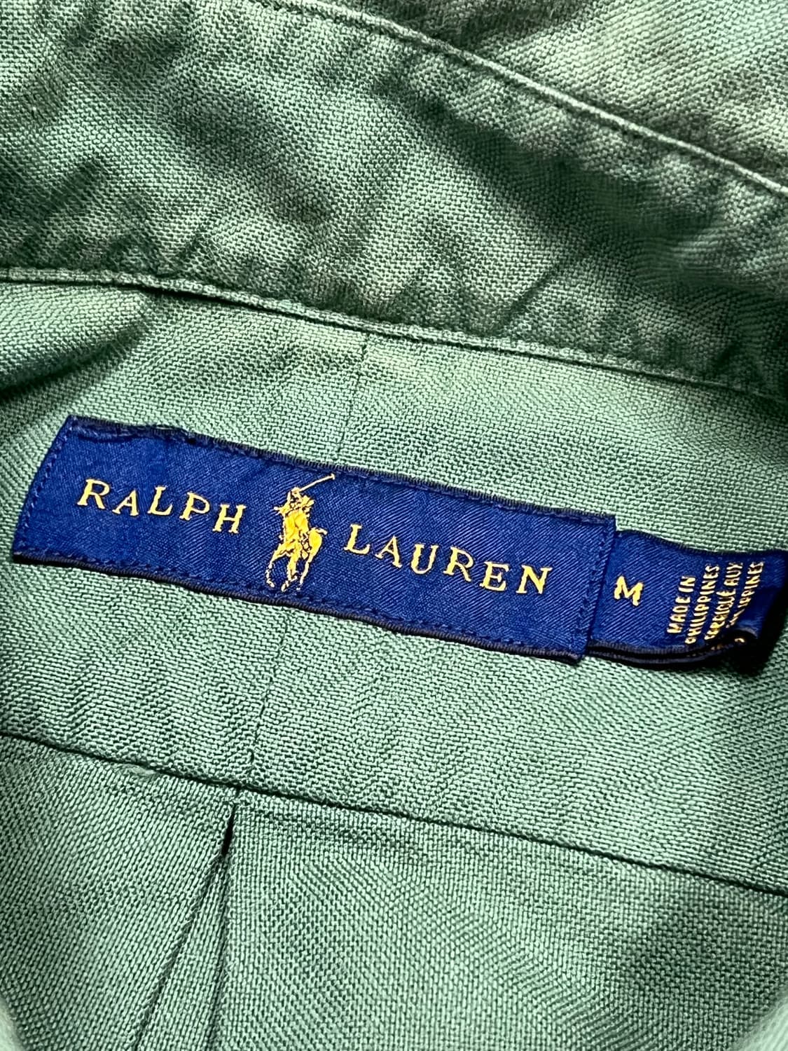 (M) 랄프로렌 옥스포드 셔츠 그린 상품이미지4