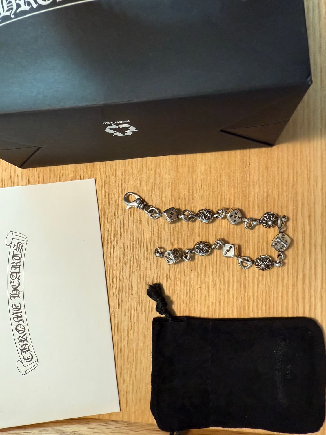 새상품 크롬하츠 다이스 9링크 팔찌 25년 구입 상품이미지2