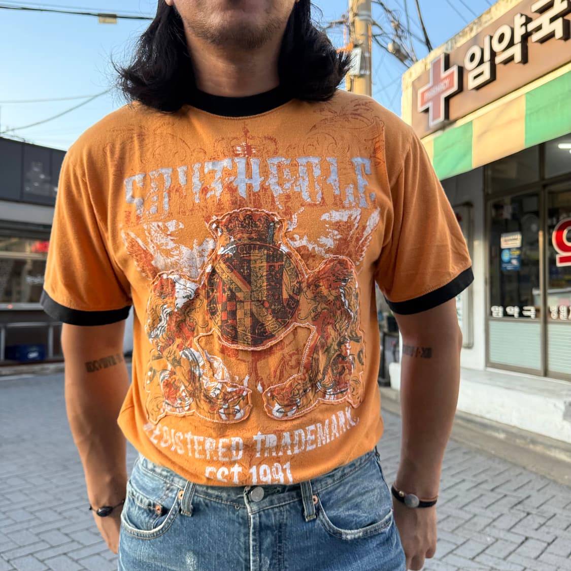 90-00‘s 사우스폴 그래픽 링거티 L 상품이미지8