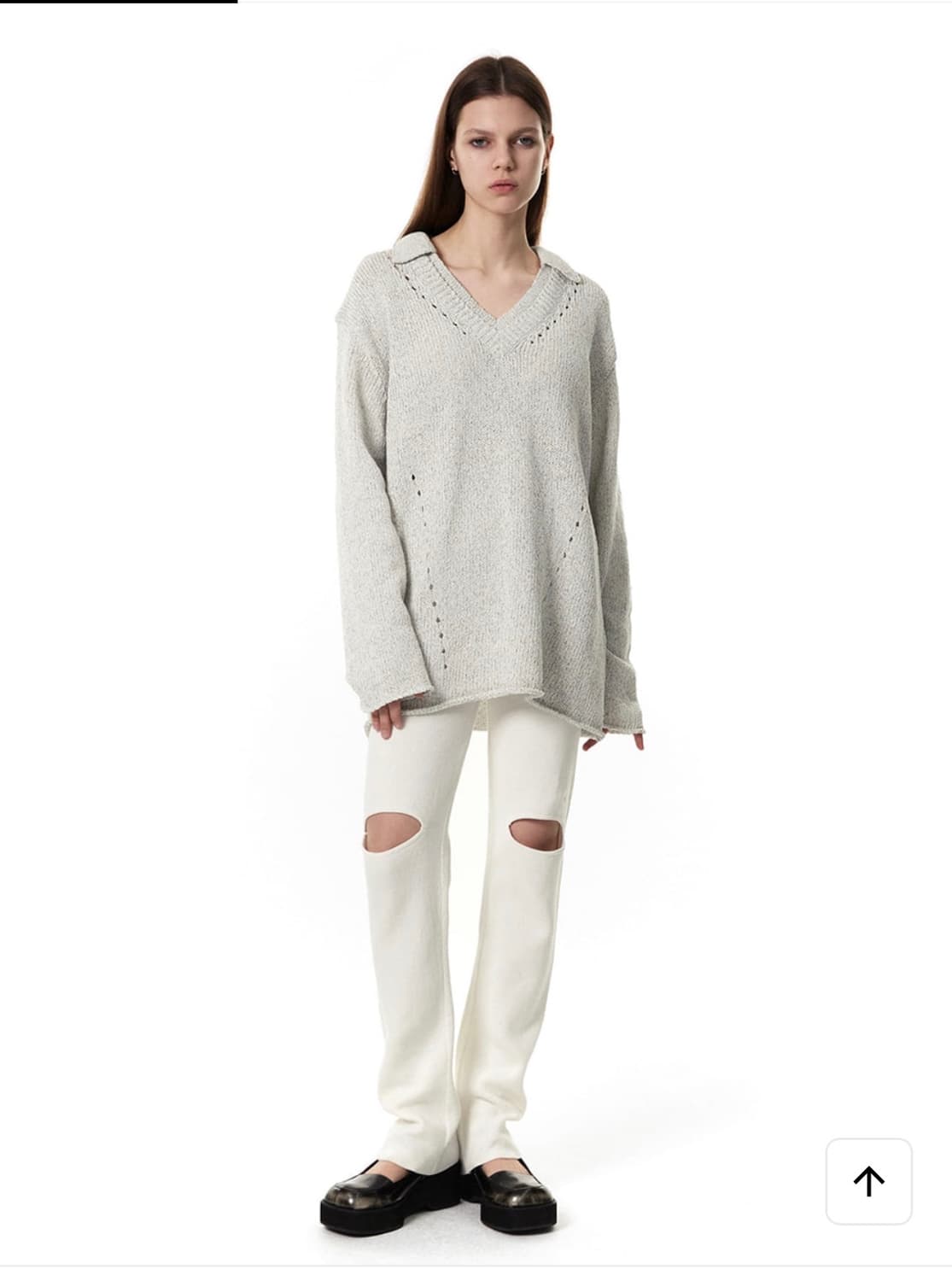 세릭 CERRIC front cut-out knit pants 상품이미지1