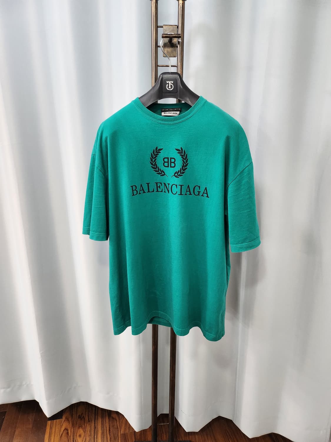 발렌시아가 그린 월계수 반팔 티셔츠 S/105 상품이미지1