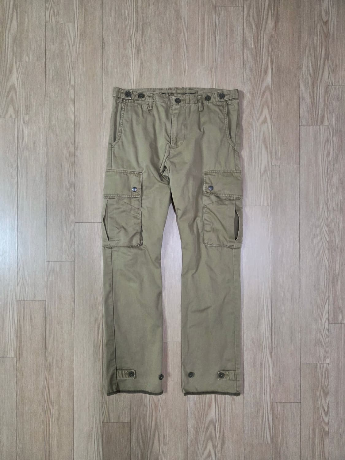 백넘버 카멜 사이드어드저스트 카고 팬츠 상품이미지1