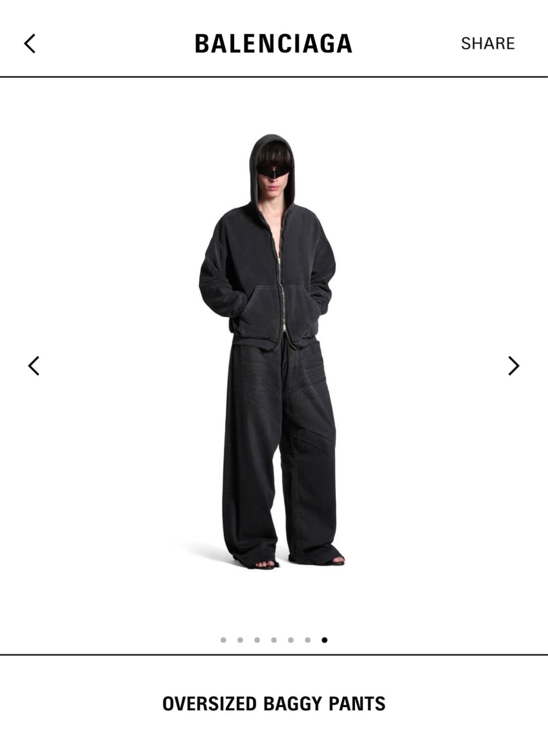 [S] 발렌시아가 오버사이즈 배기 팬츠 상품이미지1