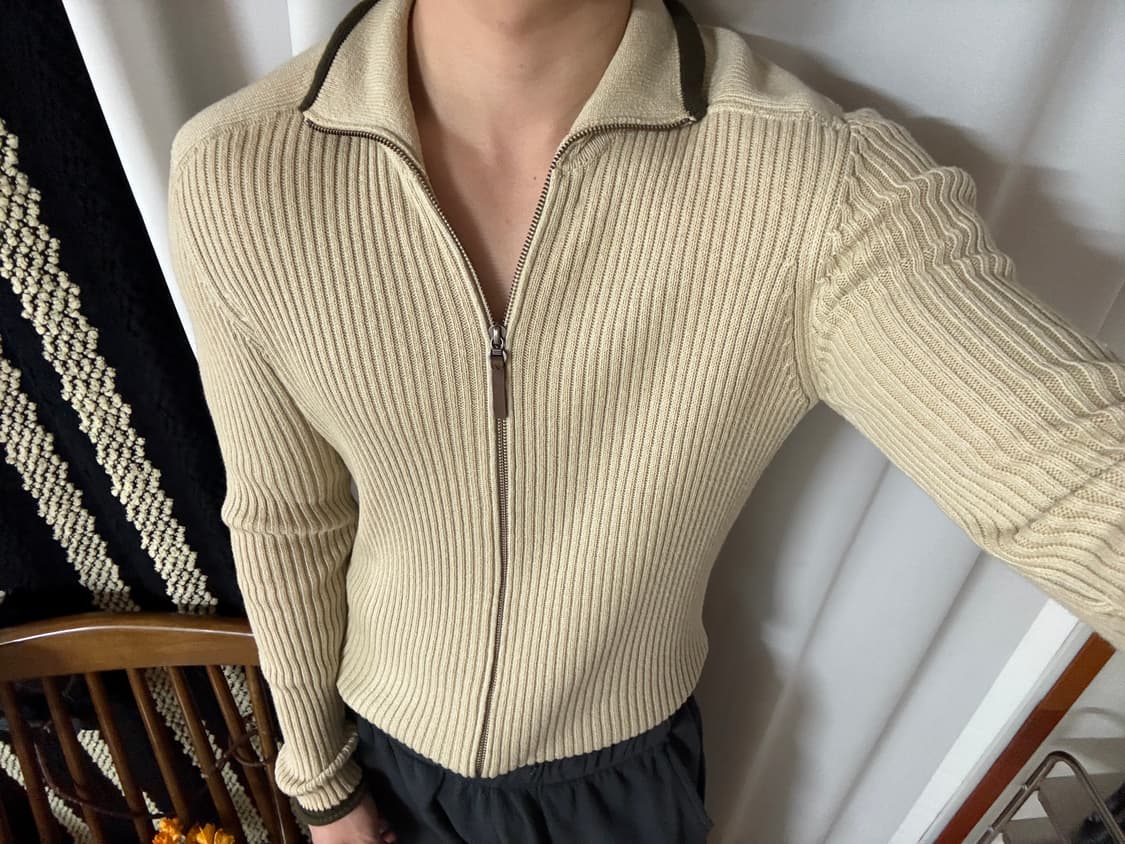 빈티지 니트집업 상품이미지2