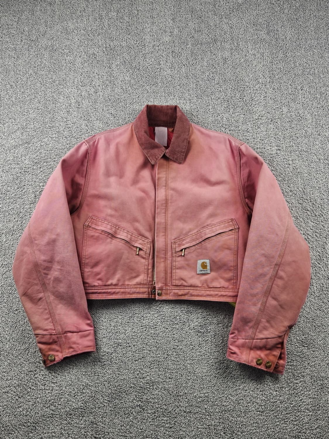 칼하트 커버올 핑크다잉 크롭 커스텀 자켓 ( L 추정 ) / 10608 상품이미지2