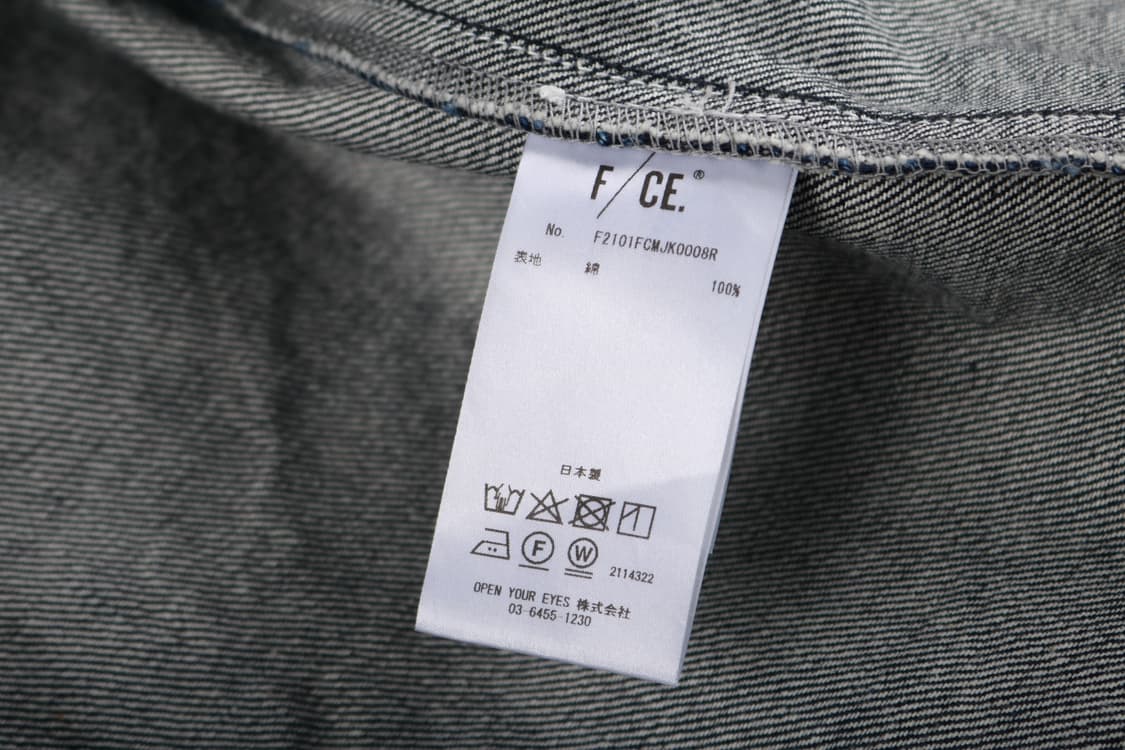 [L] F/CE 에프씨이 오버핏 데님자켓 상품이미지6