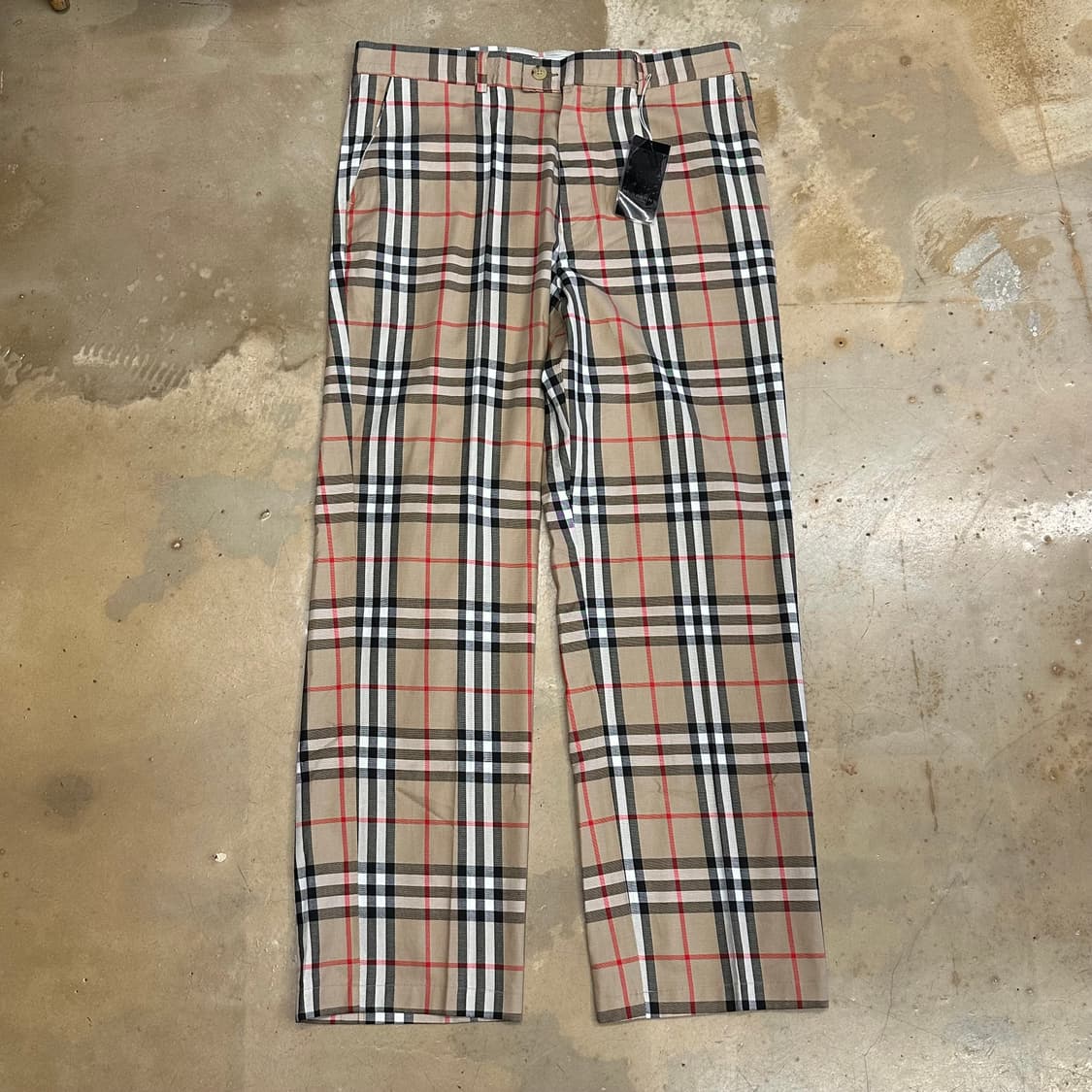 XL 새상품 버버리 노바체크 슬랙스 상품이미지2