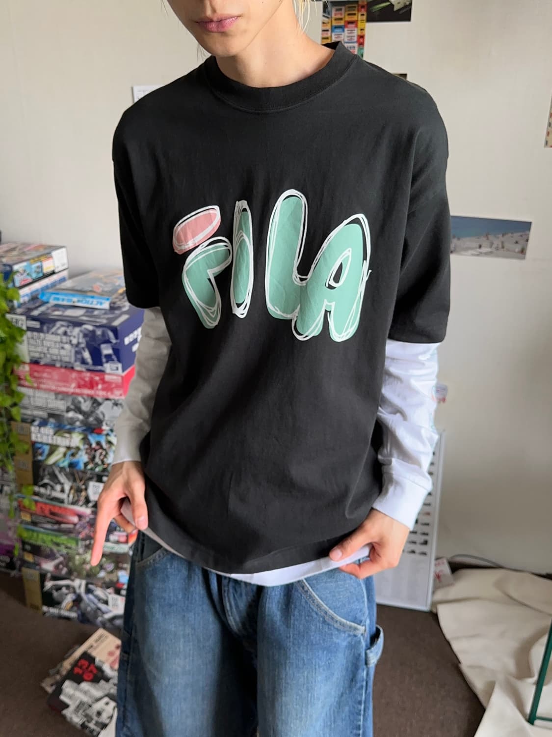 Fila 리얼 레이어드 슬리브 셋 상품이미지2