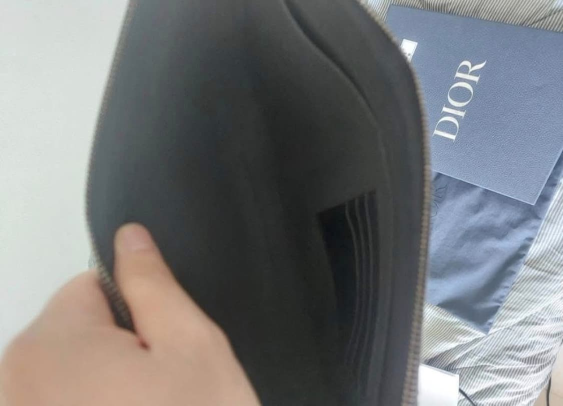 디올 오블리크 자카드 클러치 백 상품이미지4