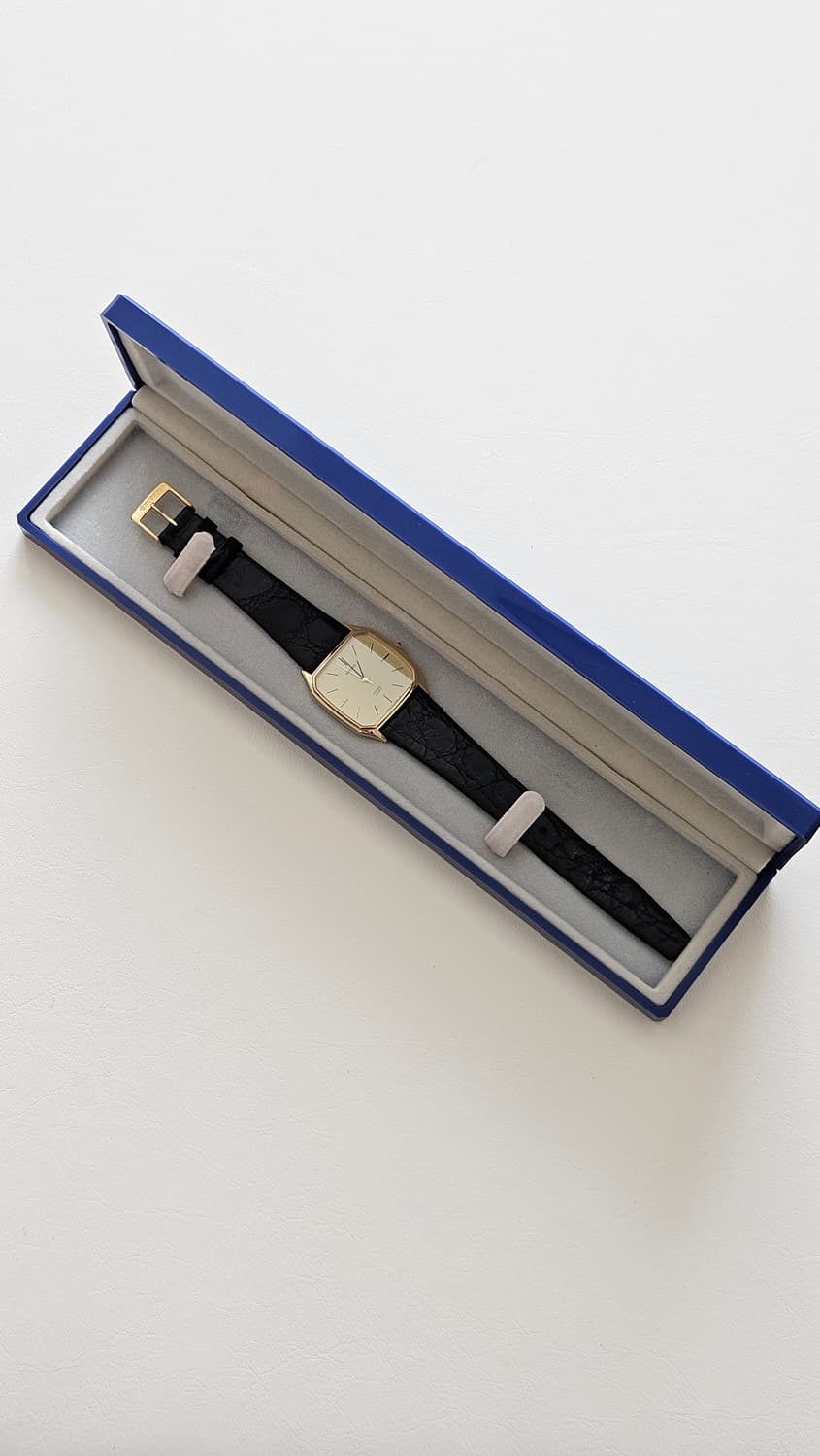 빈티지 시티즌 익시드 골드 가죽 시계 상품이미지2