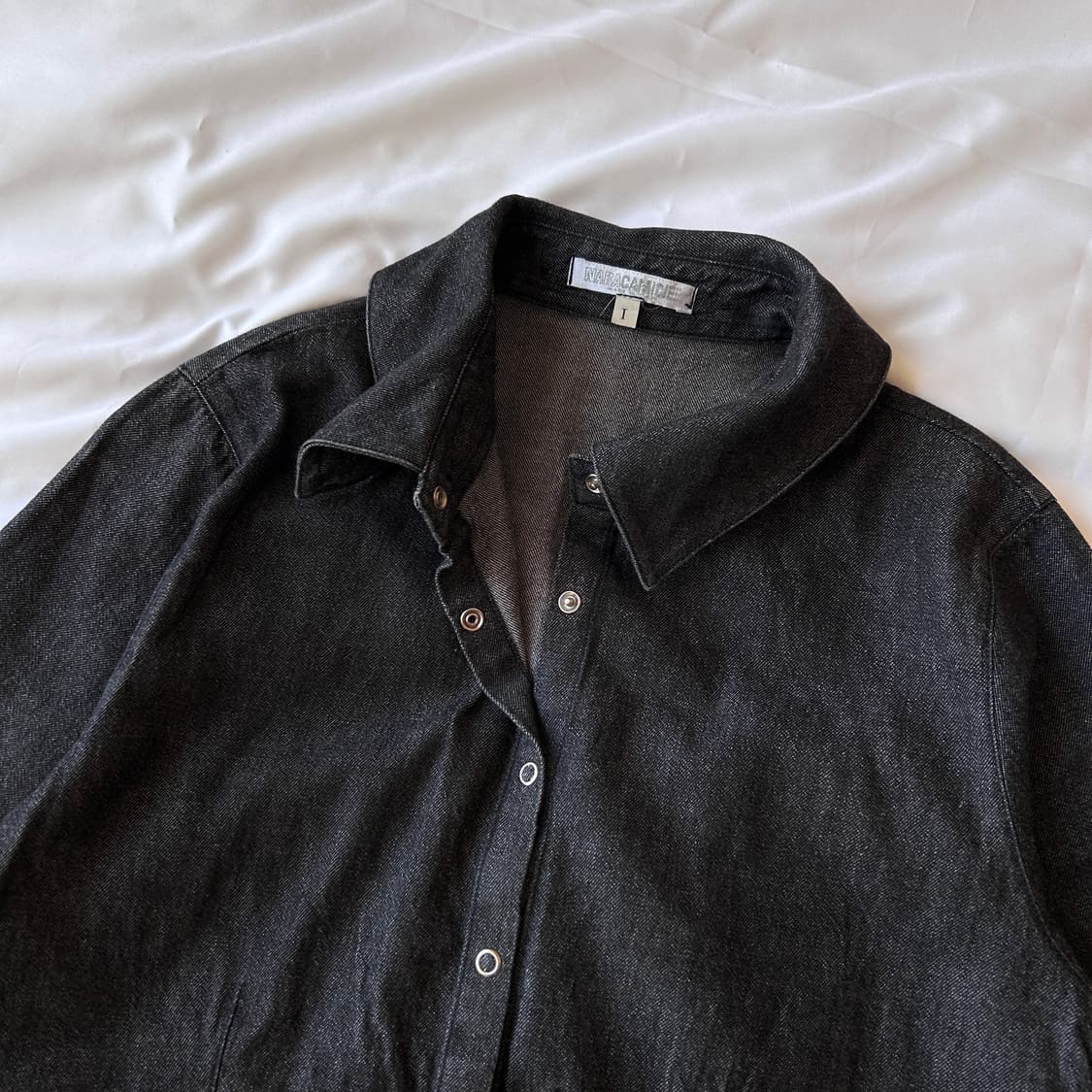 빈티지 7부 데님셔츠 상품이미지4