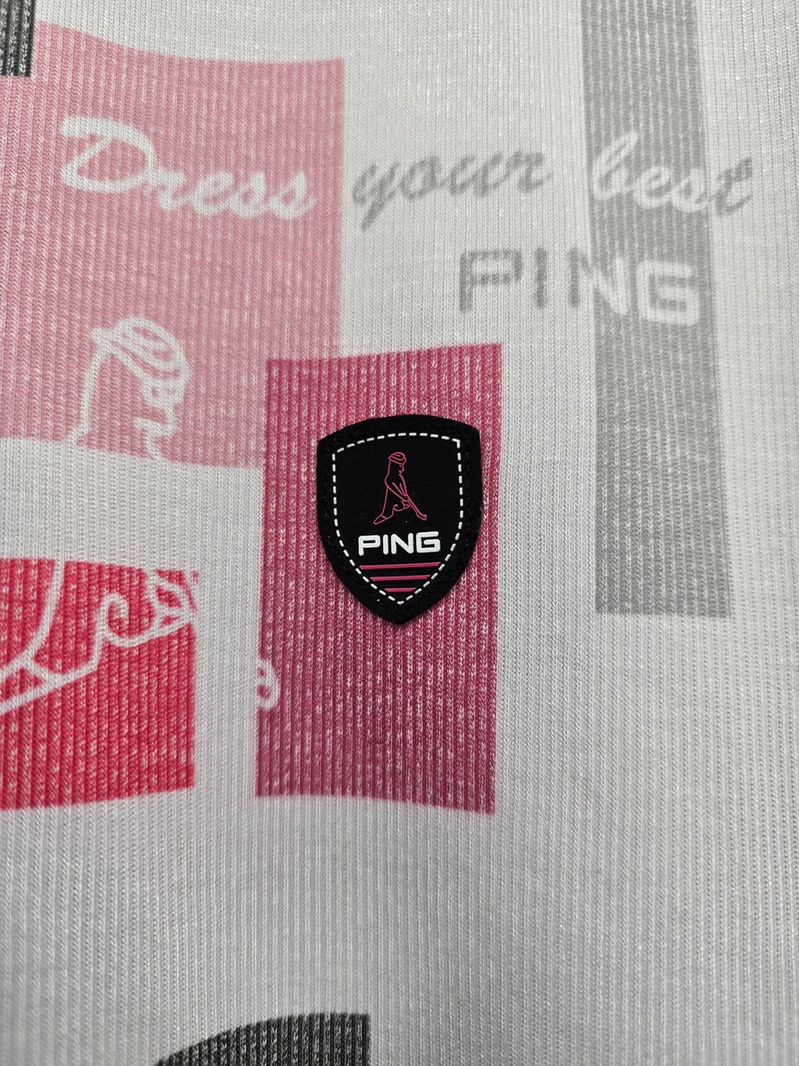 PING 핑 남성 골프웨어 반집업반팔.  
싸이즈 100 상품이미지5