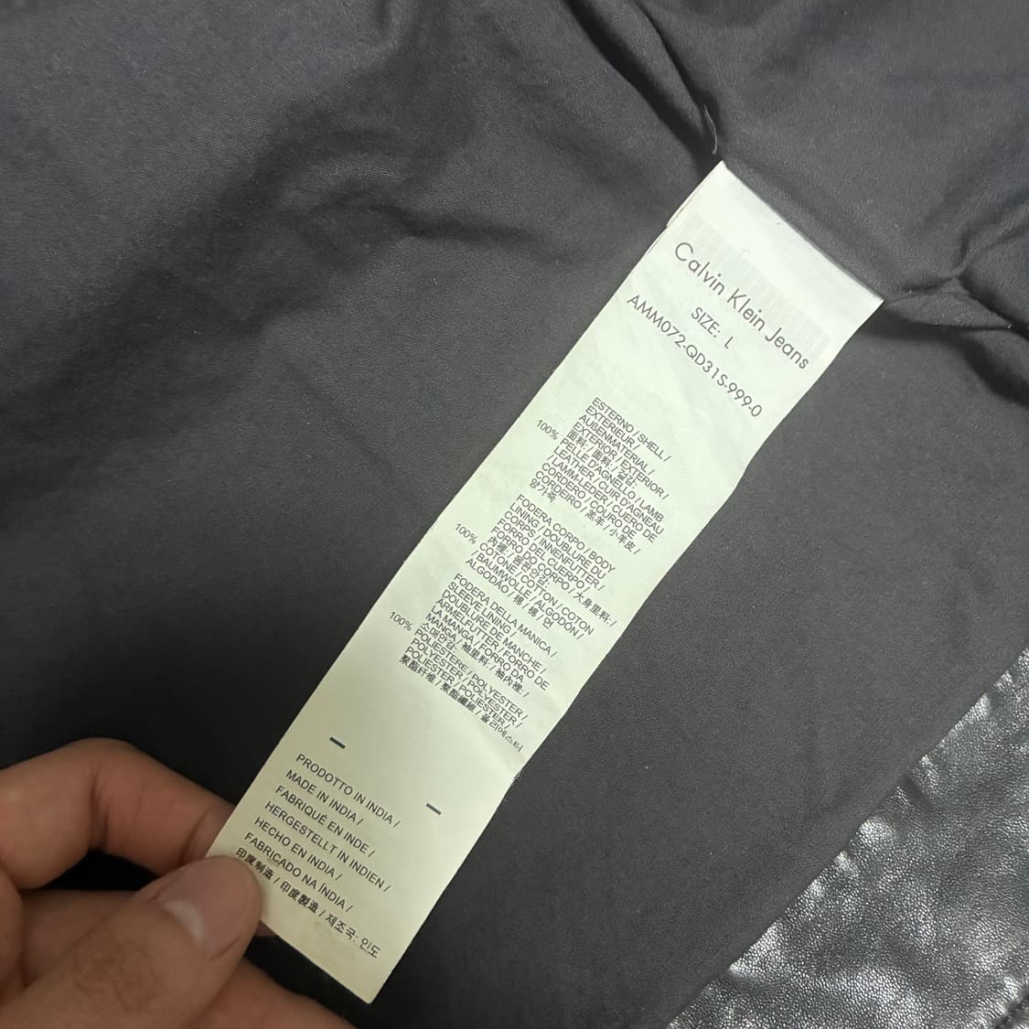 Calvin Klein rider leather jacket 상품이미지7