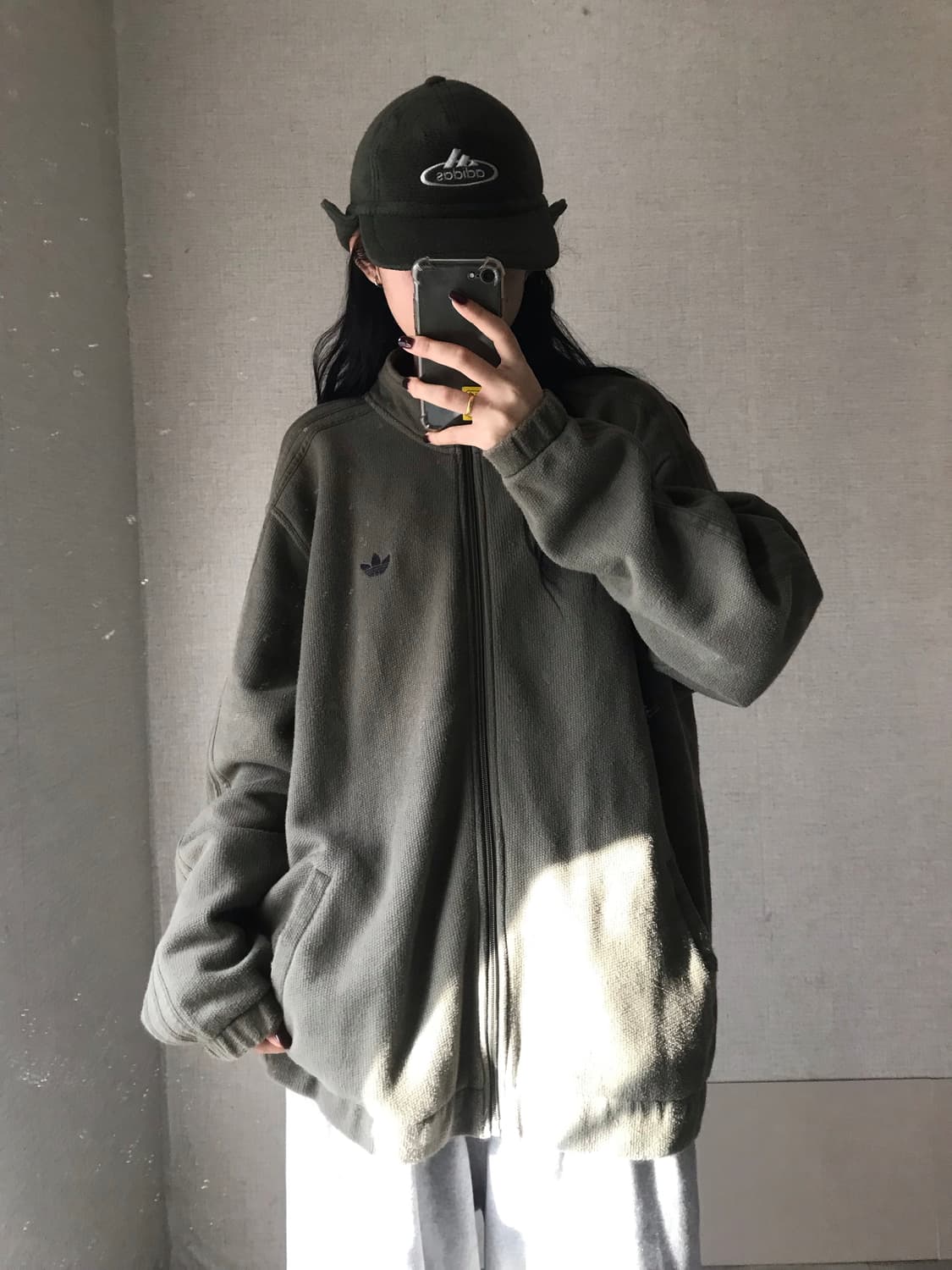 아디다스 카키 부클 져지 상품이미지2