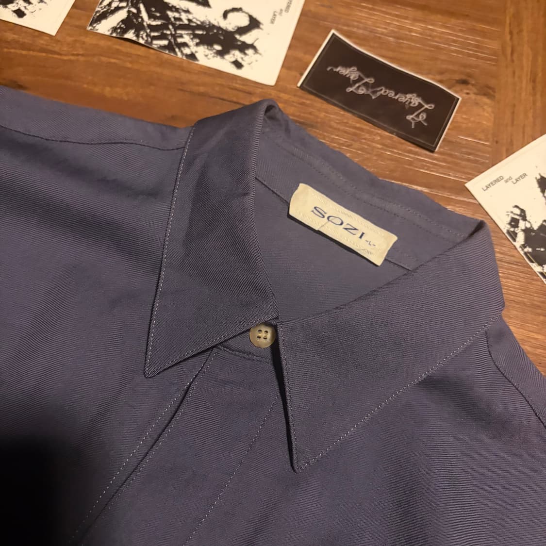 SOZI made in japan wool work shirt 상품이미지3