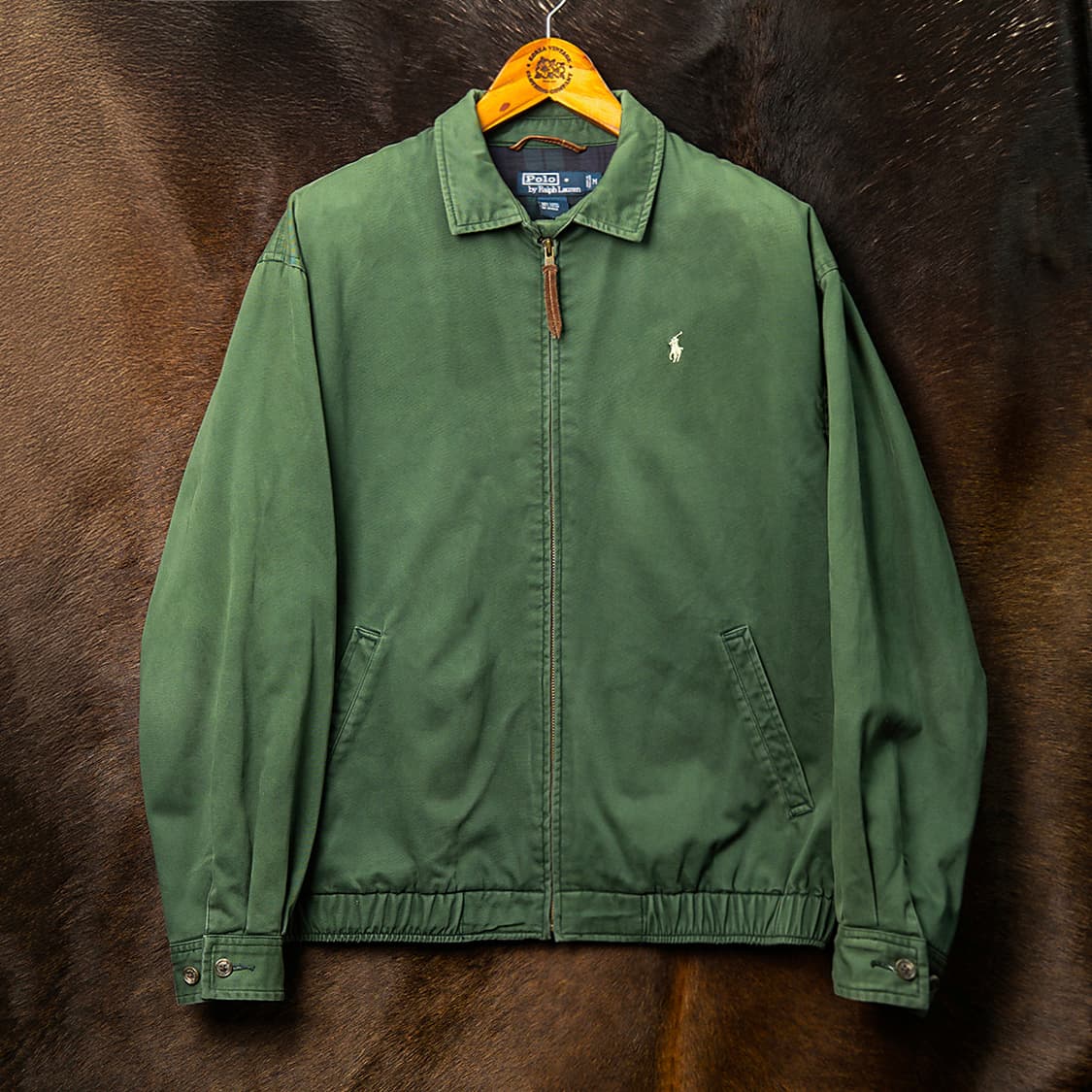[110] 90s~ 폴로 랄프로렌 코튼 스윙탑 그린  상품이미지1