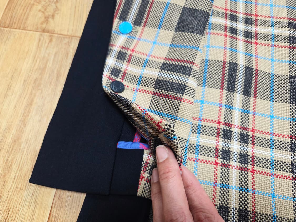 럭키슈에뜨(LUCKYCHOUETTE) 체크자켓 55-66 상품이미지5