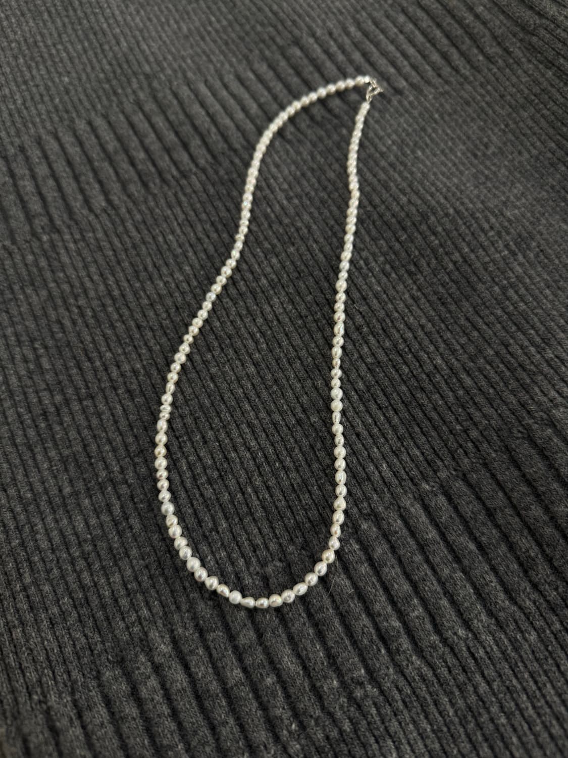 실버925 마감 담수진주 목걸이 상품이미지2