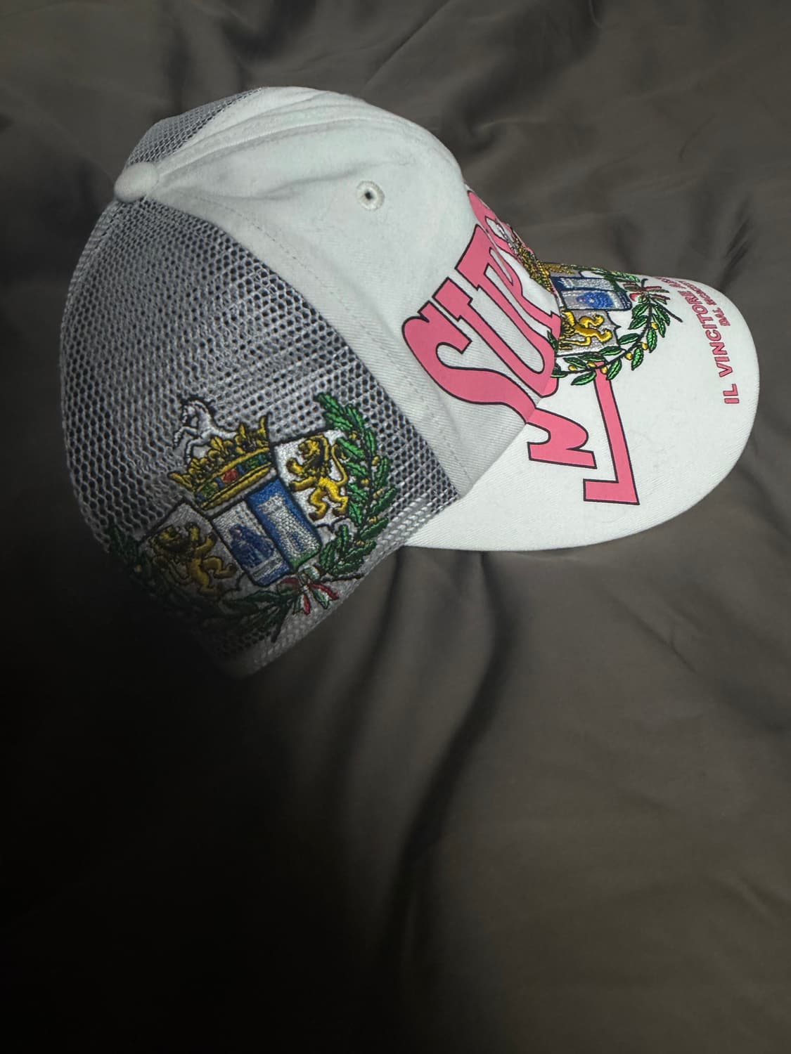 슈프림 크레스트 메쉬 백 6-패널 화이트 상품이미지3