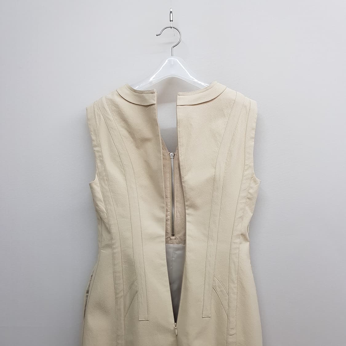 한섬 마인 2022 브이넥 집업 원피스 82-94-160사이즈 상품이미지6