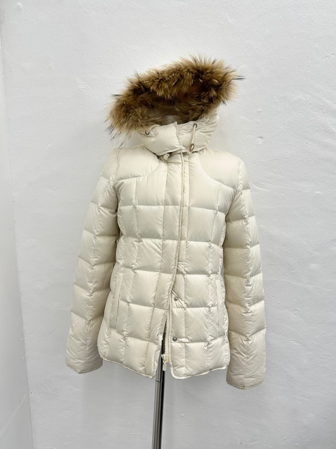 Vintage raccoon fur trimming down paddin 상품이미지3